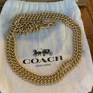 Coach Gold Chain Bag Strap